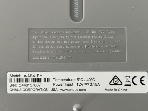 Ohaus Aquasearcher ph Meter-cover