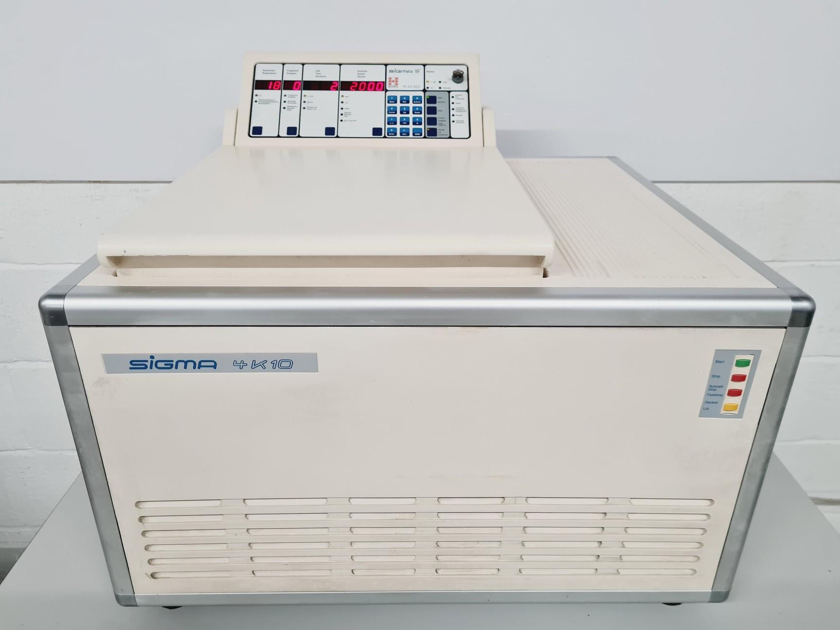 Sigma 4K10 Refrigerated Centrifuge with Rotors