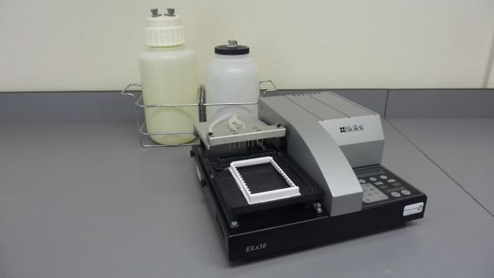 BioTek ELx50 Automated 96-Well Microplate Washer with 8-Channel Dispense/Aspiration-cover
