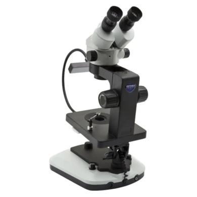 Binocular Stereozoom Microscope with Brightfield and Darkfield Illumination for Gemology-cover