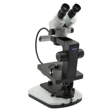 Binocular Stereozoom Microscope with Brightfield and Darkfield Illumination for Gemology