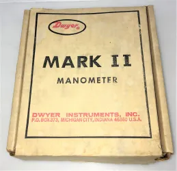 Dwyer Mark II Model 25 Inclined-Vertical Manometer (0-3.0" W.C.), 6 of 6