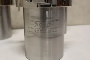 Parr Instrument Company Model 4635 Cell Disruption Vessel, 920 mL, High-Pressure Nitrogen Decompression, 3 of 3