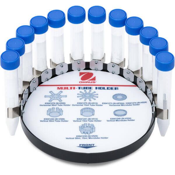 Ohaus SI-V512 Vertical 15ml Tube Holder with 12 Clip Capacity for Vortex Mixers