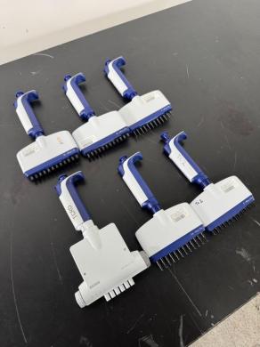 Rainin Pipet-Lite XLS Multichannel Pipettes Set of 6 for Precise Liquid Handling-cover
