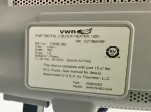 VWR Digital Heatblock Mini Incubator with Precise Temperature Control, 11 of 11