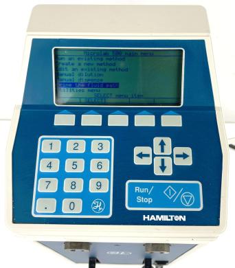 Hamilton MICROLAB 530B Semiautomatic Precision Liquid Dilutor with Keypad Controller-cover