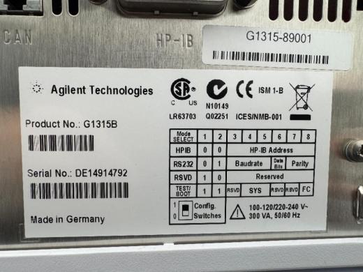 Agilent 1100 Infinity Series HPLC System with G1321A Fluorescence and G1315B Diode Array Detectors-cover
