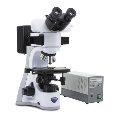 B&G B-510 Trinocular HBO Fluorescence Microscope with IOS PLAN F Objectives and B&G Filter Set-cover