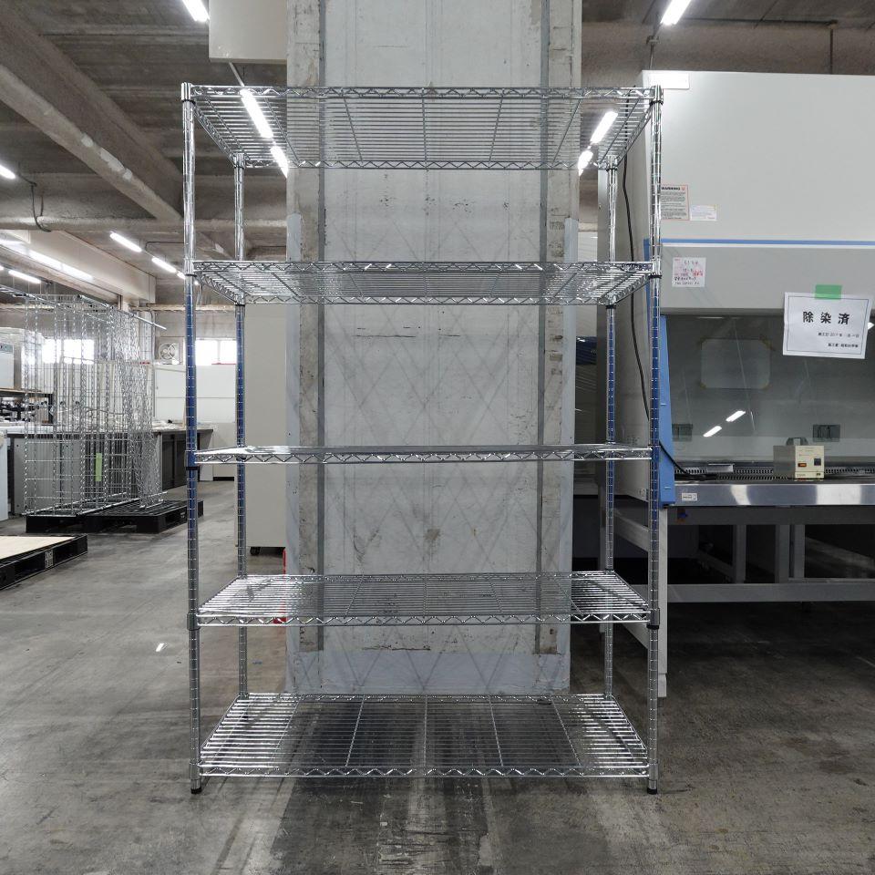Iris Ohyama Metal Storage Rack W120×D45×H180cm for Laboratory Use