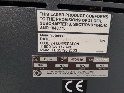 Beckman Coulter Epics XL.MCL Cell Counter Flow Cytometer 4 Colour Lab-cover