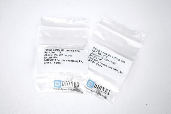 Thermo Dionex Ultimate 2261.0000 Ferrule Fitting Kit with Cutting Ring SR/FS7, 1/16 in-cover