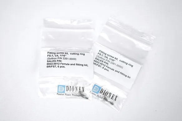 Thermo Dionex Ultimate 2261.0000 Ferrule Fitting Kit with Cutting Ring SR/FS7, 1/16 in