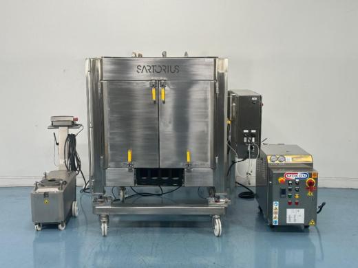 Sartorius Pro Mixer Drive Unit with 1000L Stainless Steel Jacketed Palletank for Bioprocessing-cover