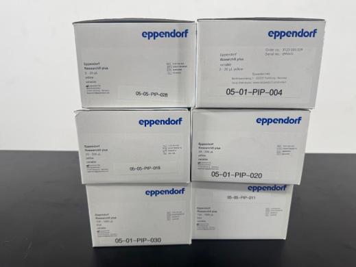 Eppendorf Research Plus Single Channel Variable Volume Pipettes Set (6)-cover