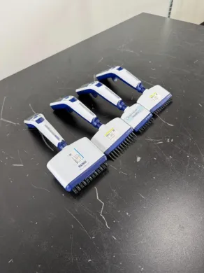 Rainin E4 XLS Digital Multichannel Pipette Set (4 Units) for Precise Liquid Handling