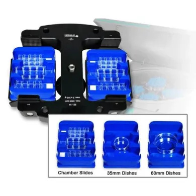 Hermle 3 x chamber slide and 35/60mm dish carrier 2/pk