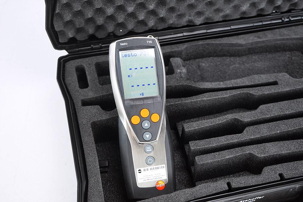 Testo 735-1 3-Channel Temperature Measuring Instrument 0560 7351 with Carrying Case