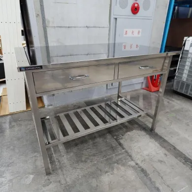 Oriental Giken Kogyo SWG-1200 Stainless Steel Laboratory Workbench with Drawers, 1200mm Width