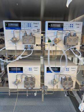 Knauer EDP30 HPLC Pump Skid with Four Modular Pump Units and Peristaltic Pump Assembly-cover