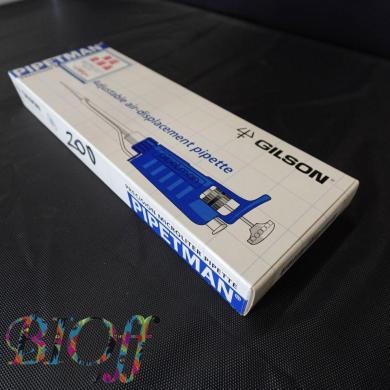 Gilson Pipetman Adjustable Micropipette 50-200 µL Model F123601, New Condition-cover