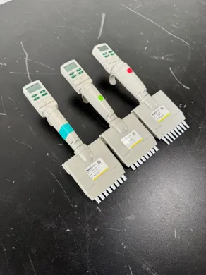 Rainin EDP3-Plus Multichannel Electronic Pipettes, Set of 3 with Tip Ejectors