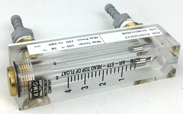 King Instrument 7520 Series Precision Rotameter with 50mm Scale