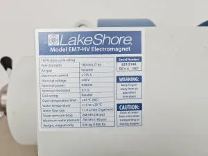 LakeShore Cryotronics EM7-HV Magnet with Control Unit, 3 of 16