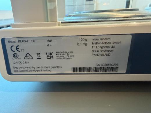Metler Toledo ML104T Analytical Balance-cover