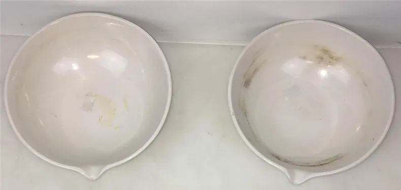 CoorsTek 66206 Porcelain Evaporating Dish with Pouring Lip, 765mL Capacity