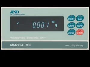 A&D AD-4212A-1000 Weigh Module Balance with 1100g Capacity and 1mg Readability, 3 of 8