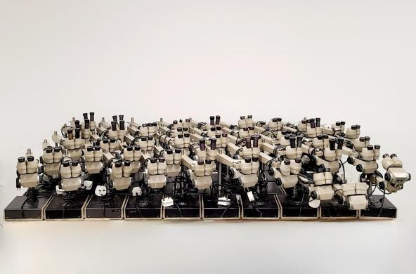 Vickers Instruments 46x Long-Arm Stereo Microscope Job Lot-cover