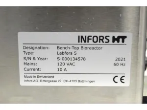 Infors HT Labfors 5 Triple-Station Benchtop Bioreactor System with 3.6 L Jacketed Vessels, 59 of 61