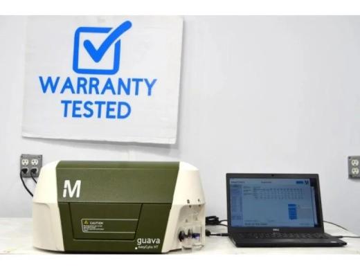 Millipore Cytek Guava EasyCyte BGR HT 3-Laser 10-Color 8-Detector Benchtop Flow Cytometer with 96-Well Autosampler-cover