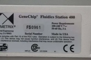 Affymetrix GeneChip Fluidics Station 450, 4 of 4