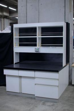 Central Laboratory Workbench Model 4620 with Reagent Shelf W150×D150×H80(H198) cm-cover
