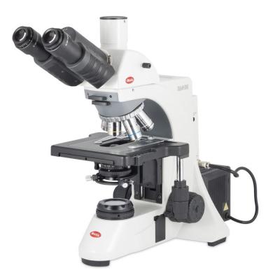 Motic BA410E 50W Halogen Trinocular Sextuple Compound Microscope (Light Split 80/20)-cover