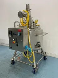 Feldmeier 225 Liter Stainless Steel Vessel with Motor-Driven Agitator and Heating Jacket, 2 of 4