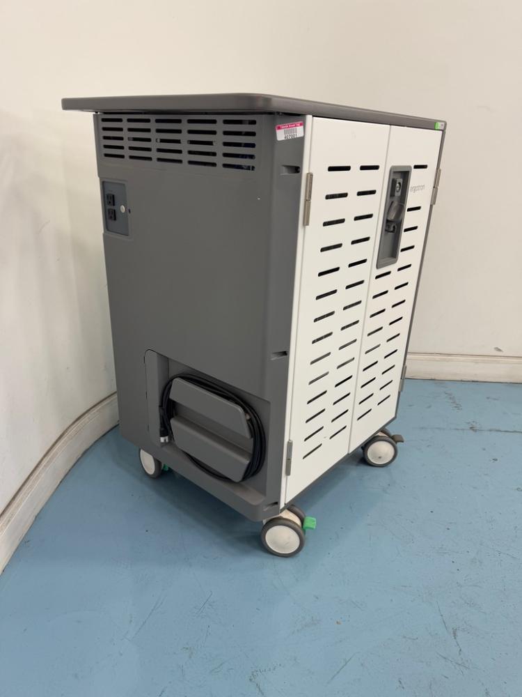 Ergotron Ergite-016 Mobile Lockable Device Charging Cart with Ventilated Steel Cabinet