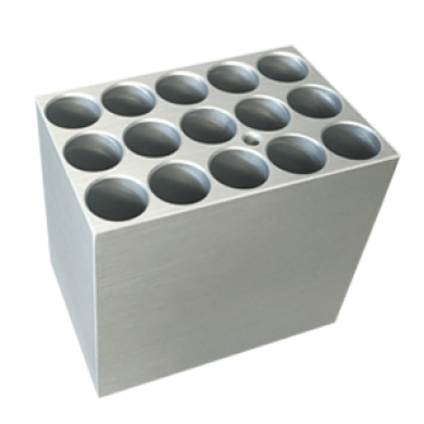 Benchmark BSH100-1213 Block, 15 x 12-13mm tubes, 60mm tall, no lid-cover