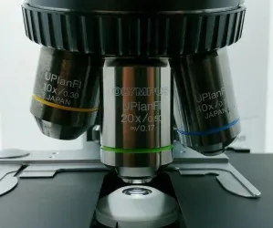 Olympus BX40 Compound Microscope with Superwide Trinocular Head and Apo 2x Fluorite Objectives, 6 of 8