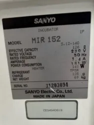 Sanyo MIR152 Cooled Incubator with Microprocessor Control 10°C–50°C, 3 of 7