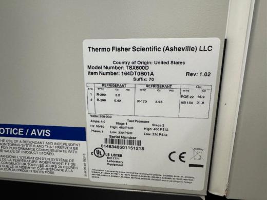 Thermo TSX Series -80C Ultra Low Temp Freezer-cover