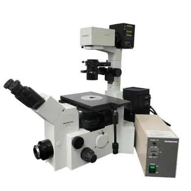 Olympus IX70 Inverted Fluorescence and Phase Contrast Microscope with Mechanical Stage