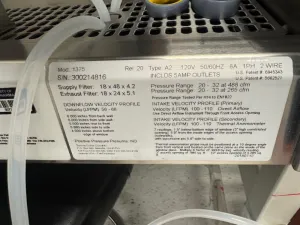 Thermo Fisher Scientific 1300 Series A2 4' Class II Biosafety Cabinet Model 1375, 3 of 3