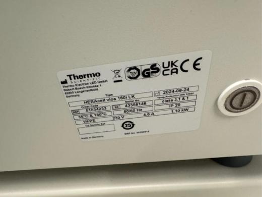 Thermo Scientific HERAcell vios 160i LK CO2 Incubator with Humidity Control-cover