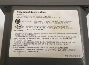 Rosemount Model 54e pH/ORP Analyzer and Controller, 2 of 2