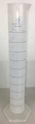 Nalgene 3662-0500 500mL Polypropylene Graduated Cylinder with Blue Base, 7 of 8