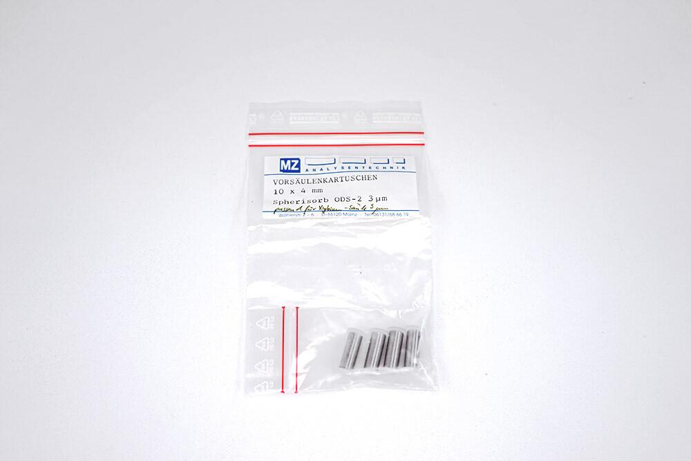 Phenomenex SecurityGuard Spherisorb ODS-2 C18 HPLC Guard Cartridge, 10 × 4 mm, 3 µm, 4-Pack