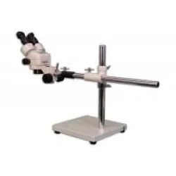 Meiji EMZ-5 Stereo Microscope Head with MA502 Eyepieces on S-4400 Boom Stand and FS Focus Holder, 7 of 7